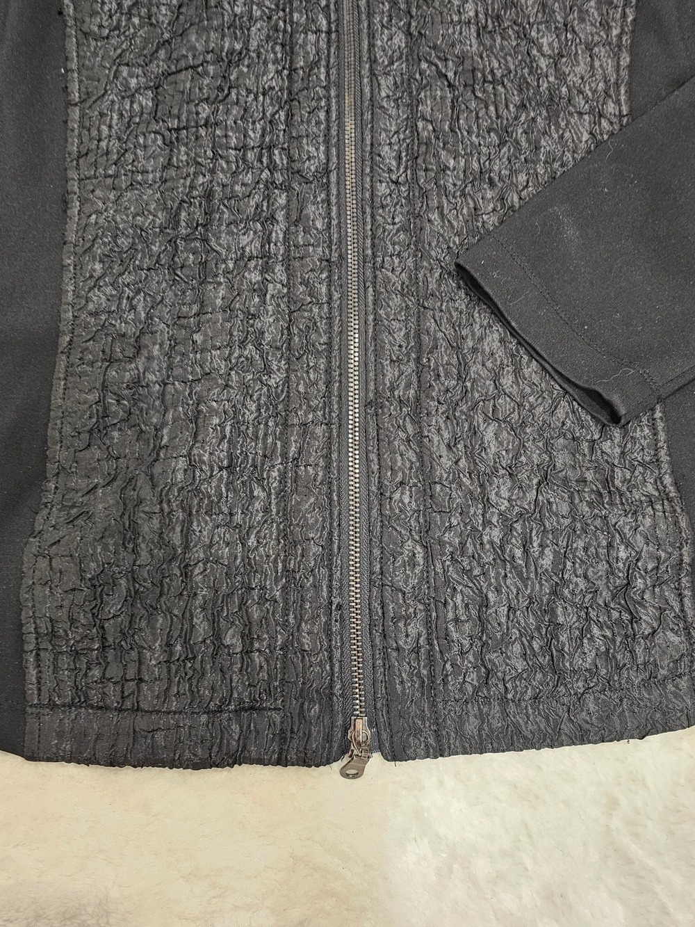 Hammock & Vine Textured Black Cowl Neck Jacket 18 Avant Garde ArtToWear Minimal - Picture 12 of 16